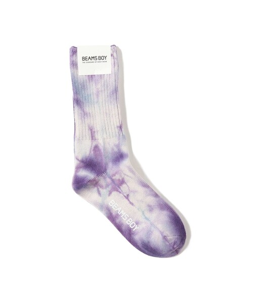BEAMS BOY（ビームスボーイ）の「タイダイ ソックス 25SS（ソックス/靴下・レディース・グリーン/ライトブルー/ブラック・ONE SIZE）」の3枚目の写真