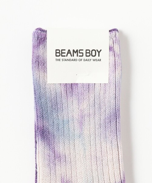 BEAMS BOY（ビームスボーイ）の「タイダイ ソックス 25SS（ソックス/靴下・レディース・グリーン/ライトブルー/ブラック・ONE SIZE）」の6枚目の写真