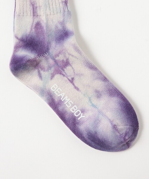 BEAMS BOY（ビームスボーイ）の「タイダイ ソックス 25SS（ソックス/靴下・レディース・グリーン/ライトブルー/ブラック・ONE SIZE）」の7枚目の写真