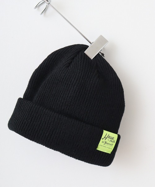 TESTIFY（テスティファイ）の「ネオンタグワッチ（ニットキャップ/ビーニー・メンズ・ブラック/グレー/ブルー/ベージュ/パープル/ラベンダー/ホワイト・FREE）」の3枚目の写真