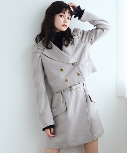 【セール】【セットアップ可能】ベルティッドウーリッシュミニスカート（スカート）｜REDYAZEL（レディアゼル）