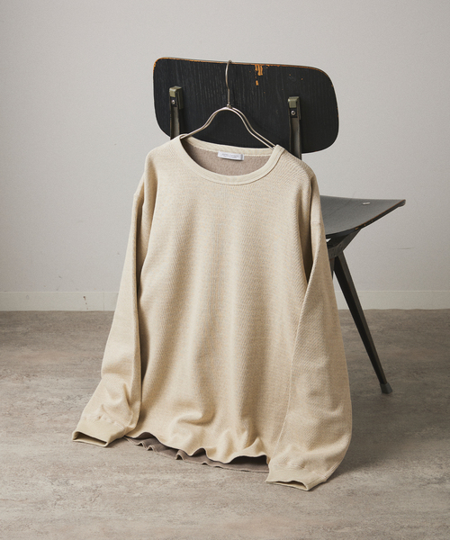 JOURNAL STANDARD(ジャーナルスタンダード)の「サーマルブラッシュヒートクルー(Tシャツ/カットソー・メンズ・グレー/ブラック/アイボリー/ホワイト/ライトグリーン・MEDIUM/LARGE)」の3枚目の写真