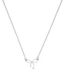 JELLY BEANS（ジェリービーンズ）の「リボンモチーフプチネックレス(ニッケルフリー)(187-49003)JELLY BEANS(ジェリービーンズ)（ネックレス）」