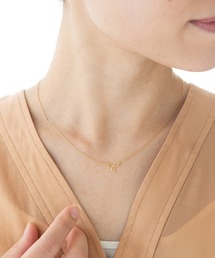 JELLY BEANS（ジェリービーンズ）の「リボンモチーフプチネックレス(ニッケルフリー)(187-49003)JELLY BEANS(ジェリービーンズ)（ネックレス）」