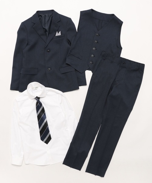ポロバイラルフローレン　3ピーススーツ　ネイビー　バーズアイ　170 ポロバイラルフローレン 3ピーススーツ ネイビー バーズアイ 170