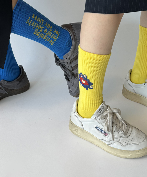 JOURNAL STANDARD(ジャーナルスタンダード)の「EXPO2025 MYAKU-MYAKU SOX(ソックス/靴下・レディース・ブルー系その他/イエロー/ピンク/アイボリー・FREE)」の1枚目の写真