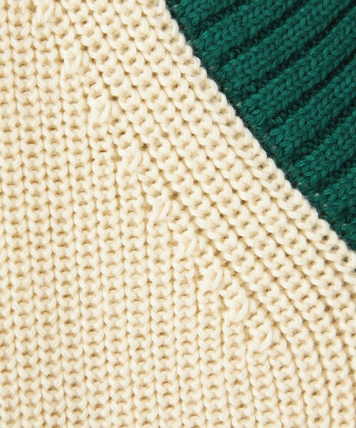 green label relaxing(グリーンレーベルリラクシング)の「【WEB限定】<GLR or>アゼ Vネック ベスト(ベスト・メンズ・ベージュ/オフホワイト/ライム・S/M/L)」の19枚目の写真