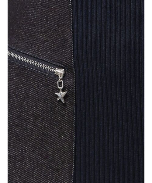 EMODA(エモダ)の「ドッキングポケットリブワンピース(ワンピース・レディース・ネイビー/ブラック/カーキ・FREE)」の9枚目の写真