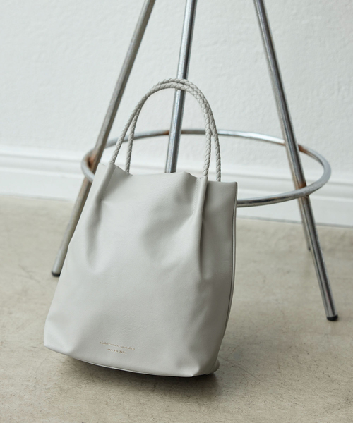 ROPE' PICNIC（ロペピクニック）の「【累計25,000点突破】洗えるメッシュハンドルミドルトートバッグ（トートバッグ・レディース・ライトグレー/シルバー系その他/ボルドー/イエロー系その他2/ホワイト系その他5・FREE）」の3枚目の写真