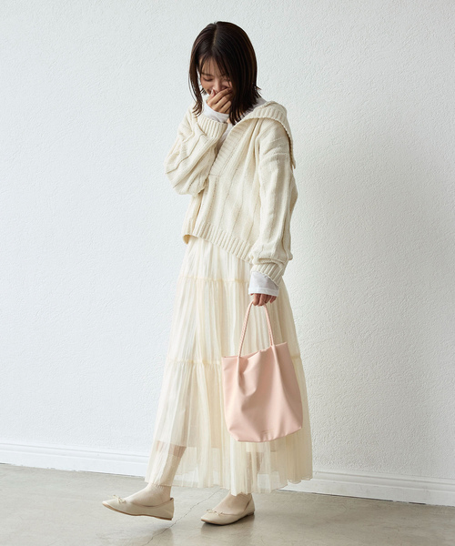 ROPE' PICNIC（ロペピクニック）の「【累計25,000点突破】洗えるメッシュハンドルミドルトートバッグ（トートバッグ・レディース・ライトグレー/シルバー系その他/ボルドー/イエロー系その他2/ホワイト系その他5・FREE）」の7枚目の写真