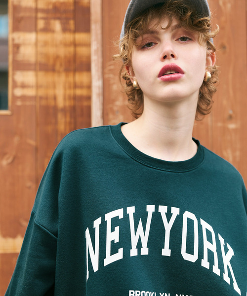 coca（coca）（コカ）の「ポリエステルコットン裏起毛アソートカレッジスウェット（スウェット・レディース・ピンク/グリーン/グレー/アイボリー/チャコール/オートミール・M/L）」の22枚目の写真