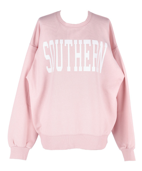 coca（coca）（コカ）の「ポリエステルコットン裏起毛アソートカレッジスウェット（スウェット・レディース・ピンク/グリーン/グレー/アイボリー/チャコール/オートミール・M/L）」の18枚目の写真