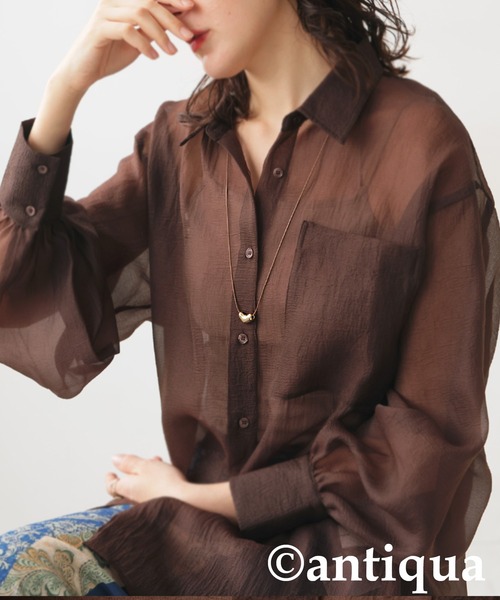 antiqua（アンティカ）の「レザーコードネックレス（ネックレス・レディース・ゴールド×ブラウン/シルバー×ブラック・FREE）」の13枚目の写真