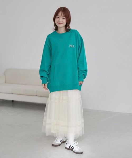 セール】MEI（メイ）別注 裏毛ロゴクルーネックスウェット（スウェット