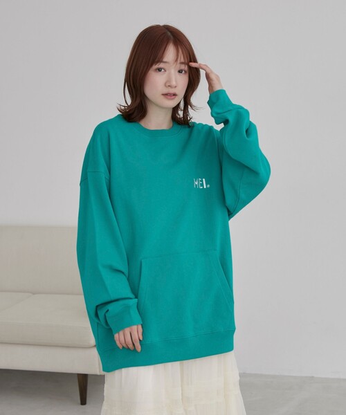 セール】MEI（メイ）別注 裏毛ロゴクルーネックスウェット（スウェット