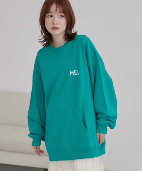 MEI(メイ)の「MEI(メイ)別注 裏毛ロゴクルーネックスウェット(スウェット・メンズ・ケリーグリーン/ホワイト/ブラック・M/L/XL)」の22枚目の写真