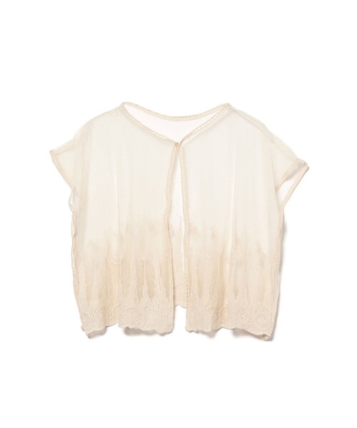 BEAMS BOY(ビームスボーイ)の「ベスト風 透けレース(付け襟・レディース・オフホワイト/ブラック・ONE SIZE)」の4枚目の写真