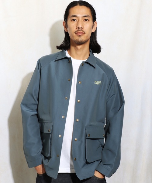 ROTAR(ローター)の「Nylon grosgrain Hunting Coach Jacket(ナイロンジャケット・メンズ・ブルー/スミクロ・MEDIUM/LARGE/X-LARGE)」の7枚目の写真