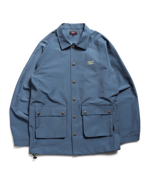 ROTAR(ローター)の「Nylon grosgrain Hunting Coach Jacket(ナイロンジャケット・メンズ・ブルー/スミクロ・MEDIUM/LARGE/X-LARGE)」の13枚目の写真