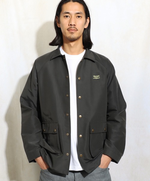 ROTAR(ローター)の「Nylon grosgrain Hunting Coach Jacket(ナイロンジャケット・メンズ・ブルー/スミクロ・MEDIUM/LARGE/X-LARGE)」の5枚目の写真
