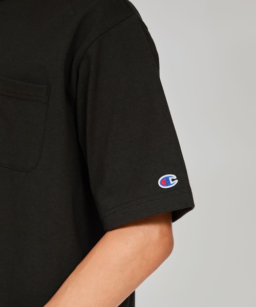 Champion(チャンピオン)の「【Champion/チャンピオン】メンズ MADE IN USA ティーテンイレブン ショートスリーブポケットTシャツ(Tシャツ/カットソー・メンズ・ネイビー/ホワイト/ブラック/シルバーグレー・X-LARGE/LARGE/SMALL/MEDIUM)」の6枚目の写真