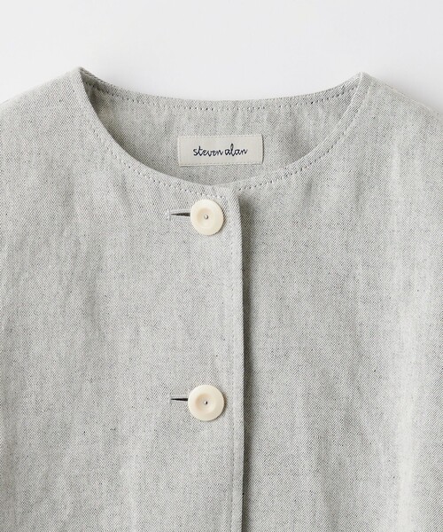 steven alan ノーカラーグレージャケット Steven Alan（スティーブンアラン）の「＜Steven Alan
