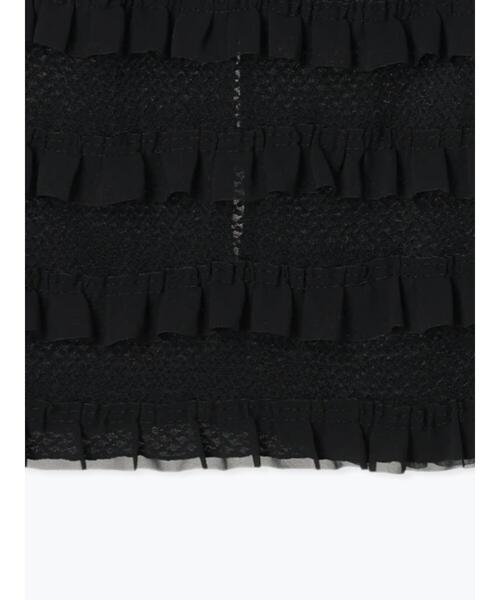 Samansa Mos2（サマンサ モスモス）の「オーバーレースフリルナロースカート（スカート・レディース・ブラック/オフホワイト/サックスブルー・F）」の9枚目の写真