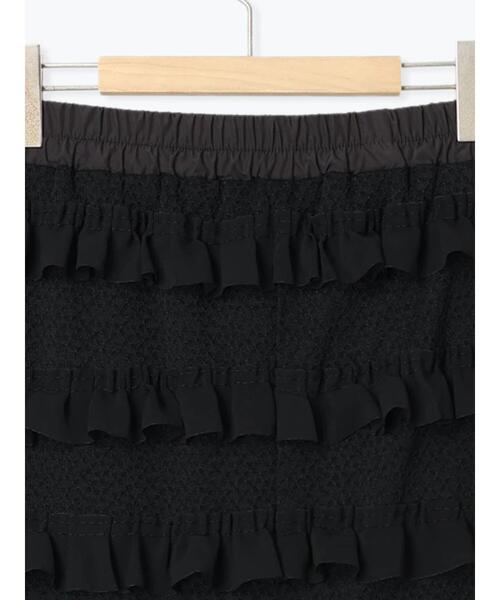 Samansa Mos2（サマンサ モスモス）の「オーバーレースフリルナロースカート（スカート・レディース・ブラック/オフホワイト/サックスブルー・F）」の10枚目の写真