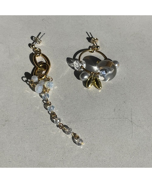 tone(トーン)の「【musk】ビーズ尽くしのピアス(MA)(ピアス(両耳用)・レディース・ゴールド・FREE)」の2枚目の写真