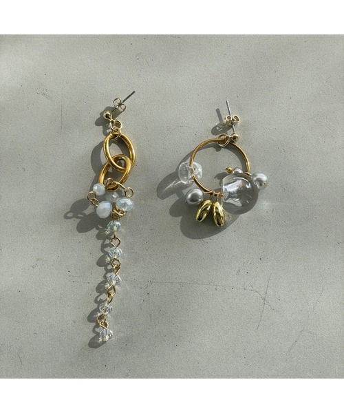 tone(トーン)の「【musk】ビーズ尽くしのピアス(MA)(ピアス(両耳用)・レディース・ゴールド・FREE)」の7枚目の写真