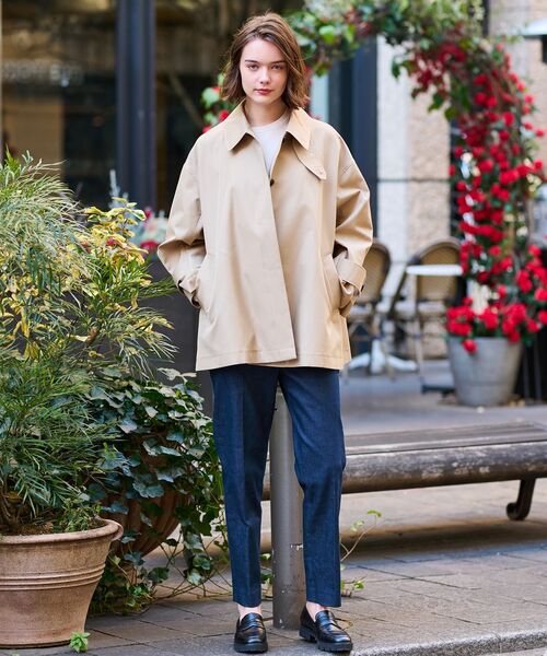 DRESSTERIOR（ドレステリア）の「Ａラインレインアウター（ステンカラーコート・レディース・ベージュ・34/36/38）」の10枚目の写真