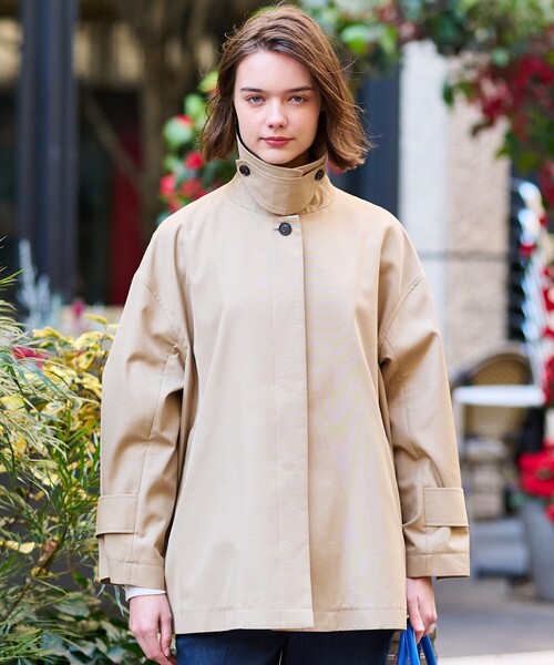 DRESSTERIOR（ドレステリア）の「Ａラインレインアウター（ステンカラーコート・レディース・ベージュ・34/36/38）」の13枚目の写真