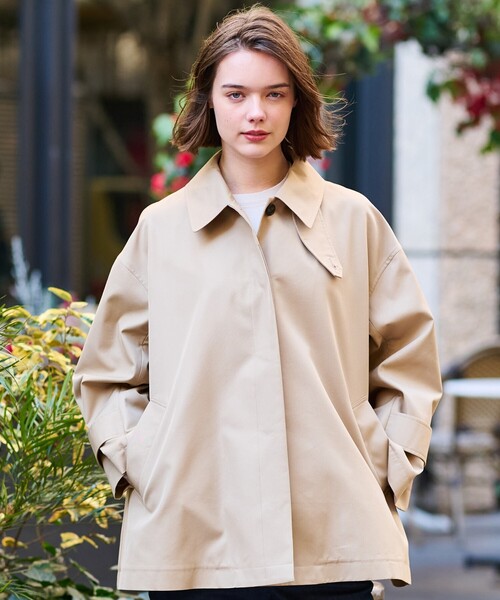 セール】Aラインレインアウター（ステンカラーコート）｜DRESSTERIOR