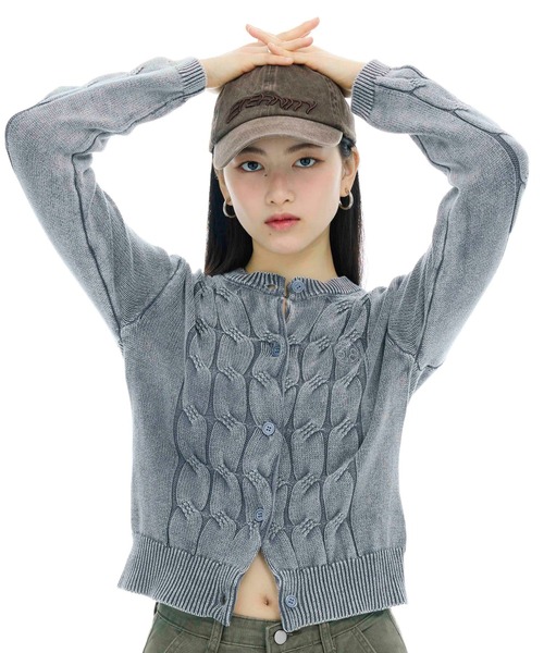 3.3 Field Trip／ピグメントニットカーデ（カーディガン/ボレロ）｜3.3 Field Trip （3.3フィールドトリップ）