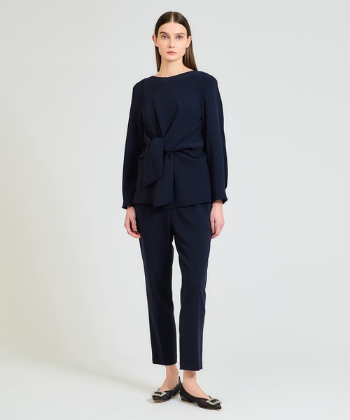 ESTNATION（エストネーション）の「ESTNATION / テーパードパンツ（その他パンツ・レディース・ネイビー/オフホワイト・38/36）」の5枚目の写真