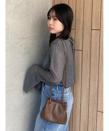 Mila Owen アルパカブレンド Vネックセーター グレー系 Vネックハイラインウォッシャブルニット（ニット）｜Mila Owen