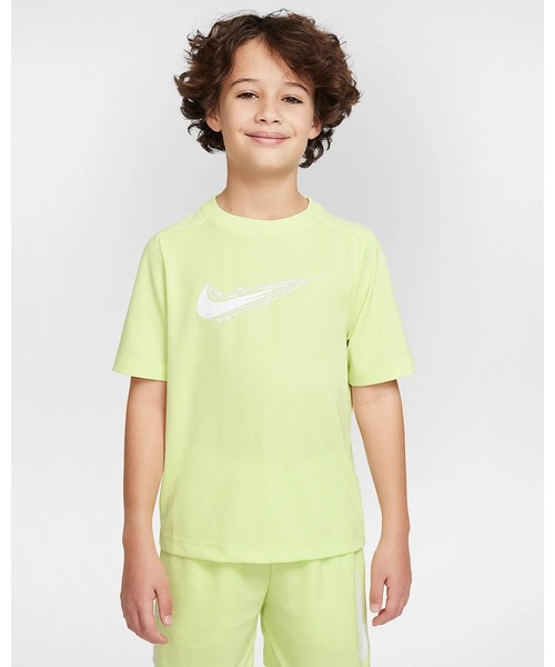 NIKE(ナイキ)の「《NIKEアパレル》B NK DF MULTI SS TOP HBR(Tシャツ/カットソー・キッズ・ブラック/レモンイエロー/ホワイト/スモークグレー/ブルー・150/140/130/160)」の5枚目の写真