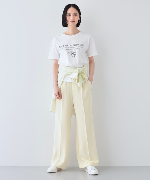 INDIVI(インディヴィ)の「【UVケア/選べるデザイン】フォト&ロゴ プリントTシャツ(Tシャツ/カットソー・レディース・サックスブルー系/ブラック系6/ホワイト系7/ホワイト系6/ホワイト系1/チャコール/イエロー系その他/チャコールグレー/ホワイト/ホワイト系その他6/ホワイト系・05/12/15 /13/19/38/34)」の19枚目の写真