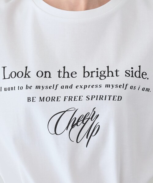 INDIVI(インディヴィ)の「【UVケア/選べるデザイン】フォト&ロゴ プリントTシャツ(Tシャツ/カットソー・レディース・サックスブルー系/ブラック系6/ホワイト系7/ホワイト系6/ホワイト系1/チャコール/イエロー系その他/チャコールグレー/ホワイト/ホワイト系その他6/ホワイト系・05/12/15 /13/19/38/34)」の20枚目の写真