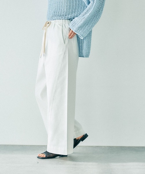 LEPSIM（レプシィム）の「イージーバギーデニム　290477（デニムパンツ・レディース・オフホワイト/ライトブルー/インディゴブルー/ブラック系その他/ブルー/ライトカーキ/ライトブラウン・FREE）」の22枚目の写真