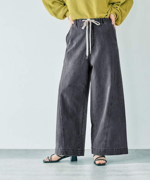simple project バギーデニム　即日発送可 セール】SUPER BAGGY CURVE DENIM PANTS / スーパーバギーカーブ