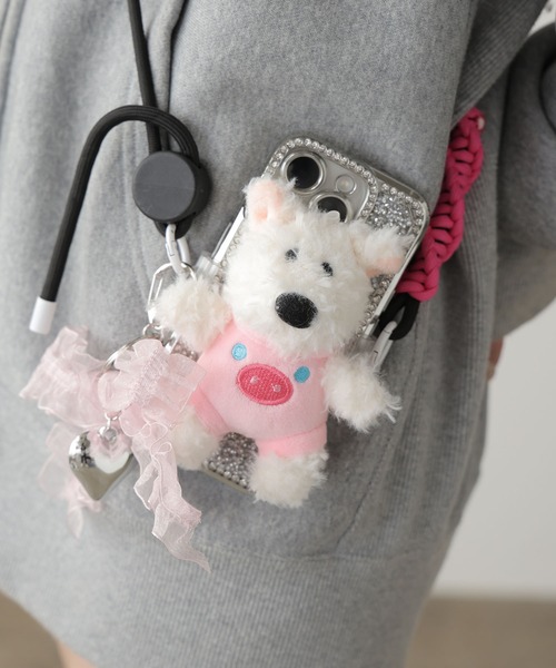 ROOPTOKYO（ループトウキョウ）の「犬ぬいぐるみ付きスマホショルダー