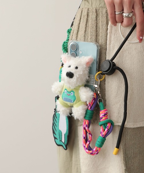 ROOPTOKYO（ループトウキョウ）の「犬ぬいぐるみ付きスマホショルダー