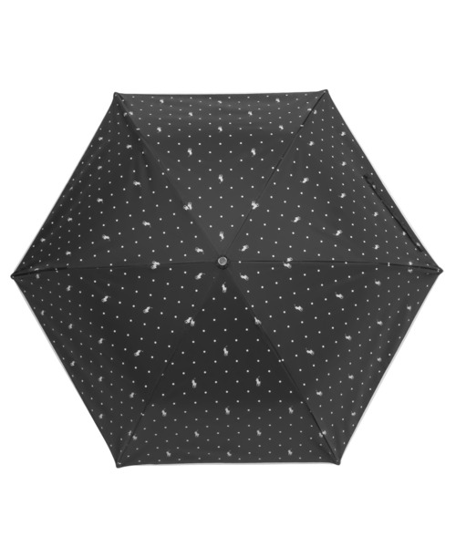 ポロラルフローレン　晴雨兼用オールウェザー折り畳み傘　遮光UVカット　ドット柄 晴雨兼用折りたたみ日傘】ポロ ラルフ ローレン (POLO RALPH