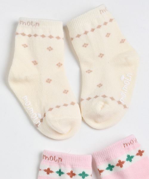 moimoln（モイモルン）の「【2点セット】ノステルソックス（ソックス/靴下・キッズ・ピンク・10cm/12cm/14cm/16cm/18cm）」の3枚目の写真