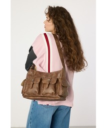 ダブルポケットショルダーバッグ