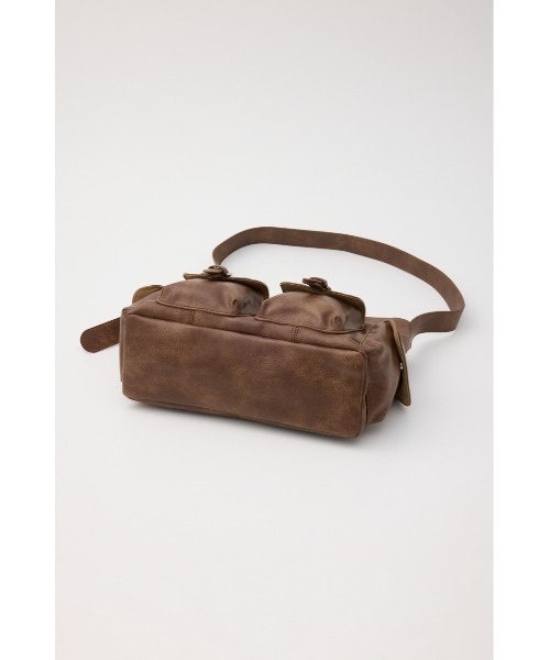 RODEO CROWNS WIDE BOWL（ロデオクラウンズワイドボウル）の「ダブルポケットショルダーバッグ（ショルダーバッグ・レディース・ダークグレー/ブラウン・FREE）」の10枚目の写真