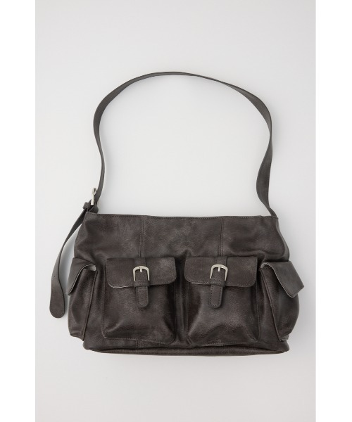 RODEO CROWNS WIDE BOWL（ロデオクラウンズワイドボウル）の「ダブルポケットショルダーバッグ（ショルダーバッグ・レディース・ダークグレー/ブラウン・FREE）」の13枚目の写真