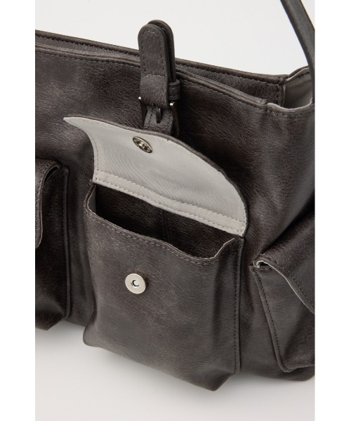 RODEO CROWNS WIDE BOWL（ロデオクラウンズワイドボウル）の「ダブルポケットショルダーバッグ（ショルダーバッグ・レディース・ダークグレー/ブラウン・FREE）」の21枚目の写真