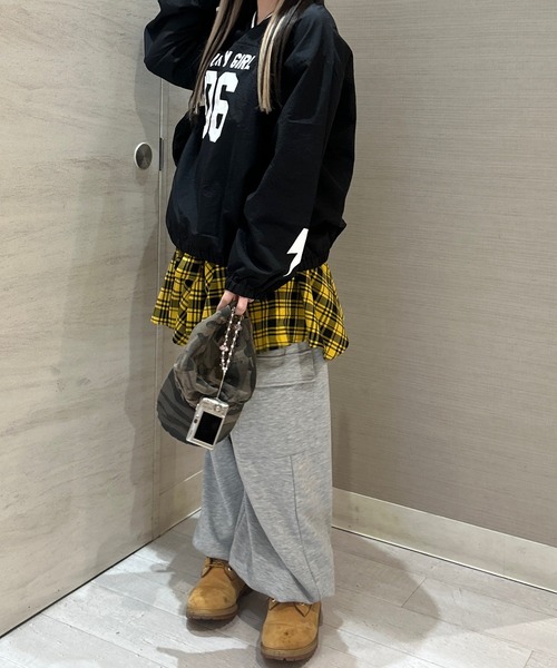 セール】ボリュームワイドスウェットパンツ【低身長さん向けS